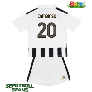 Juventus Andrea Cambiaso #20 Hemmaställ Barn 2026-27 Kortärmad (+ Korta byxor)